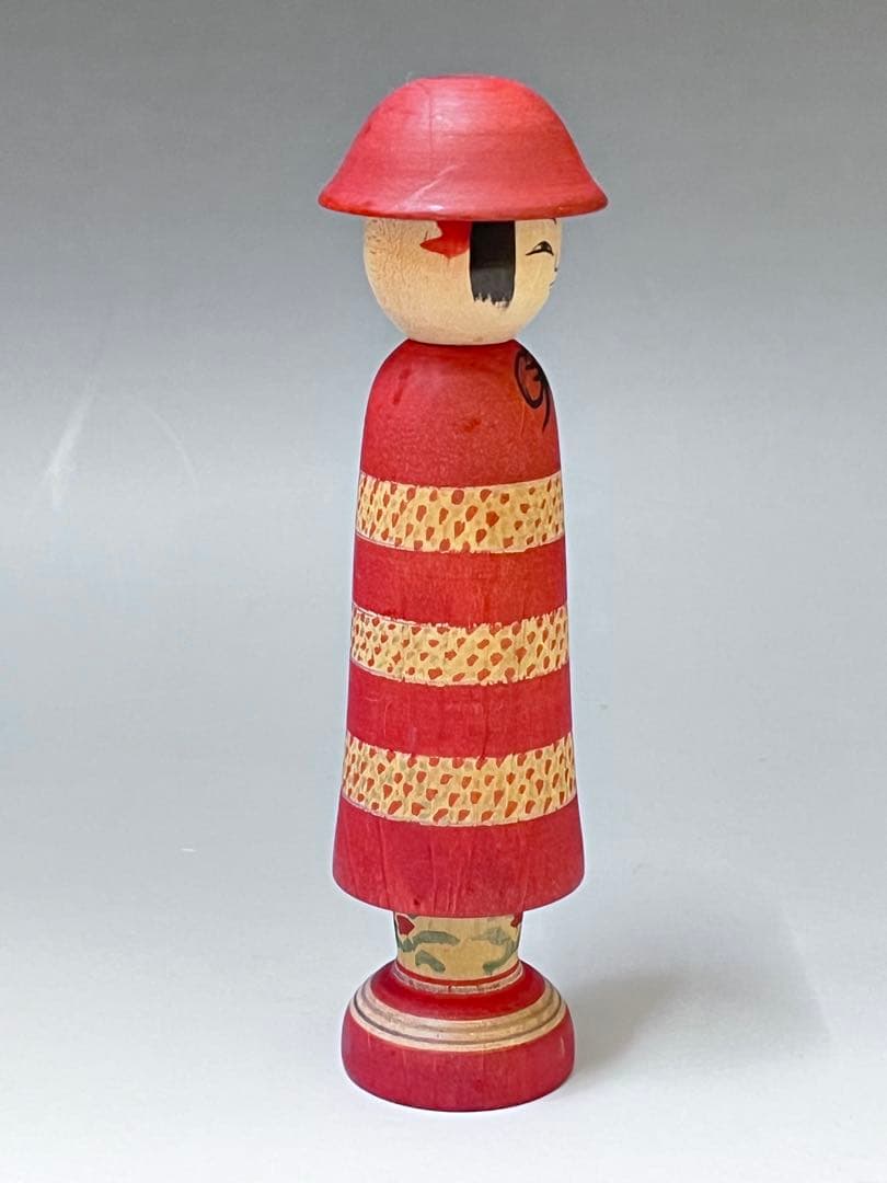 C561 レア　こけし　渡辺忠雄　土湯系　伝統こけし　日本伝統こけし　日本人形