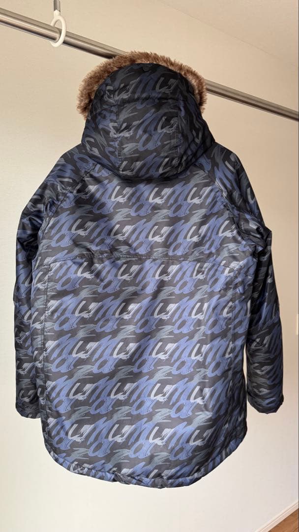 ポール　mazume 迷彩柄 レインウェア 上下セット ファー付き