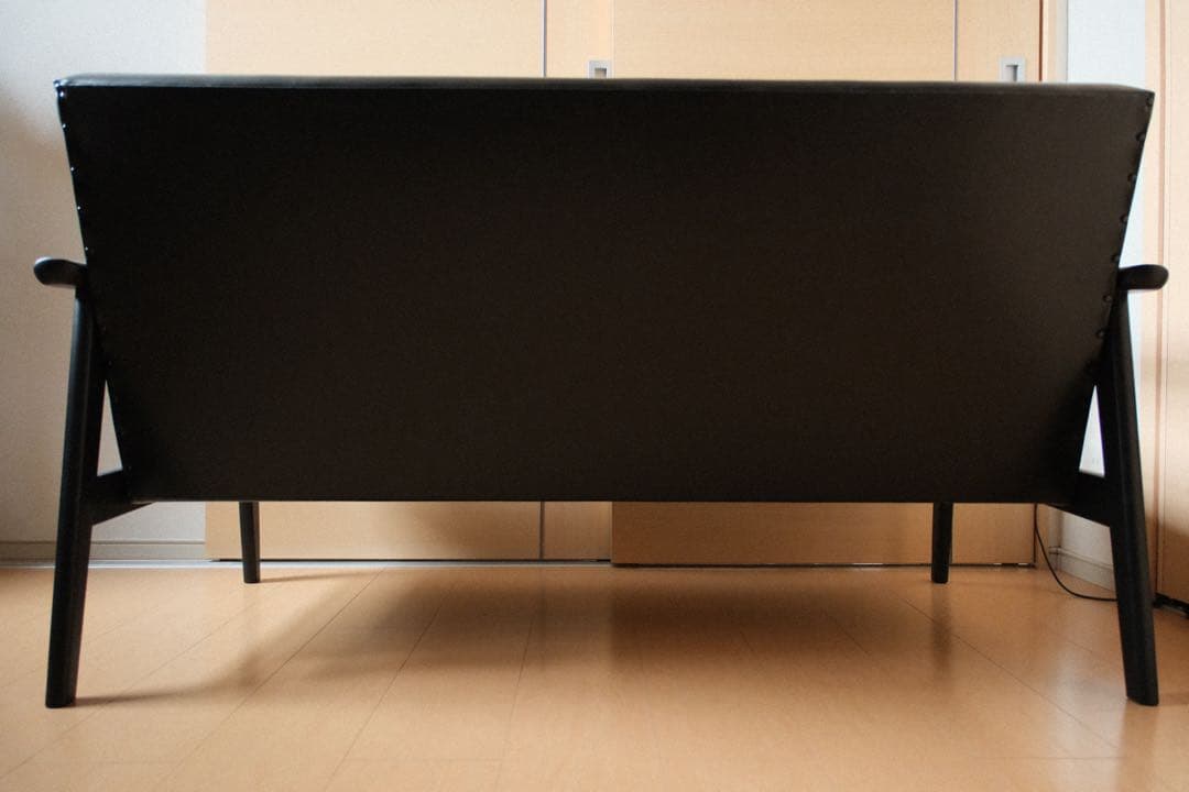 カリモク60 Ｋチェア ２シーター ブラックブラック