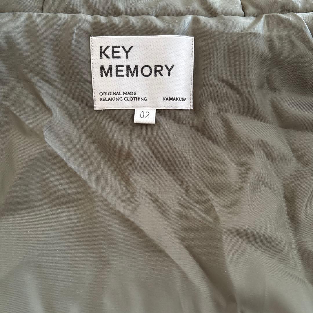 KEY MEMORY オリーブグリーン モッズコート フード付き