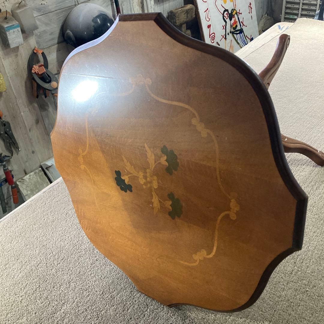 ダ*コ様 象嵌 コーヒーテーブル 丸テーブル サイドテーブル 幅54cm C