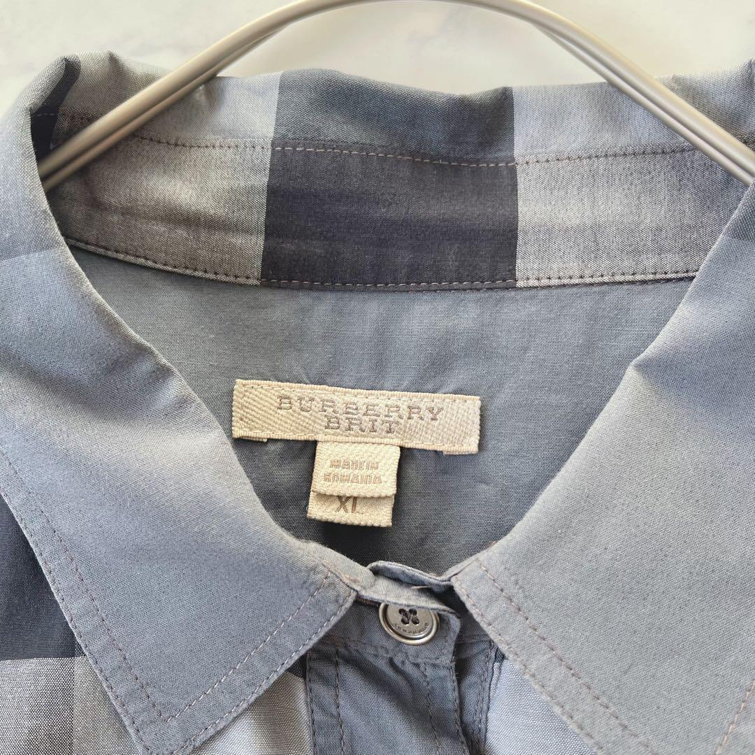 【XLサイズ】BURBERRY BRIT ノバチェック プルオーバー ブラウス