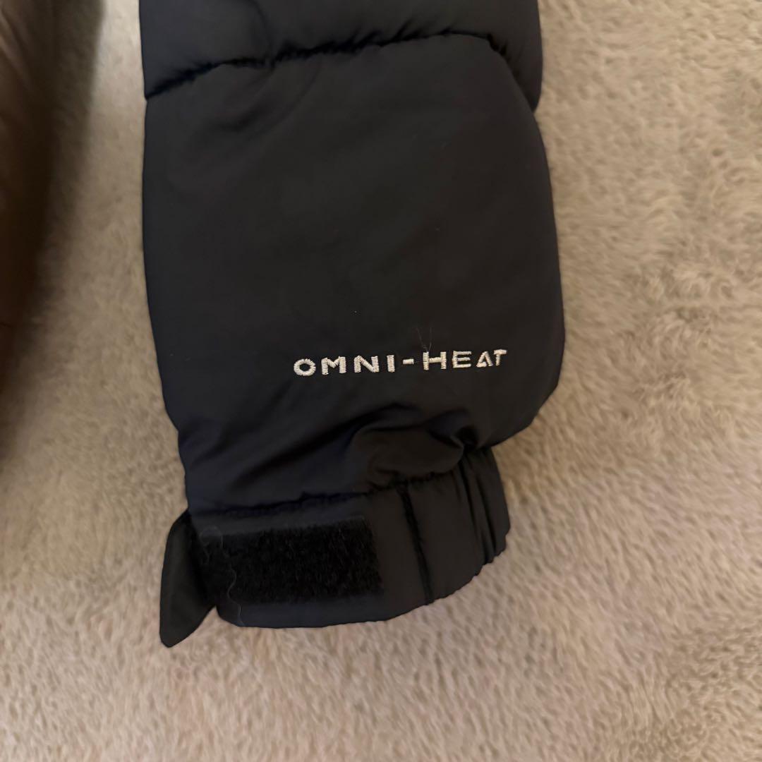 【超極暖！】Columbiaフード付きダウンジャケット　ブラウン　ブラック