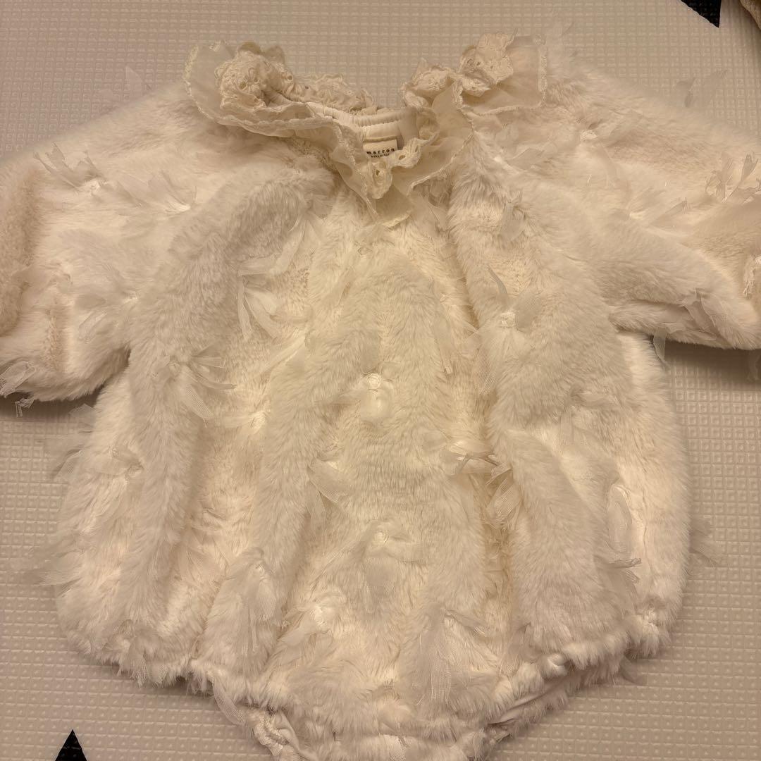 marron ロンパース　6m ルナファーロンパース