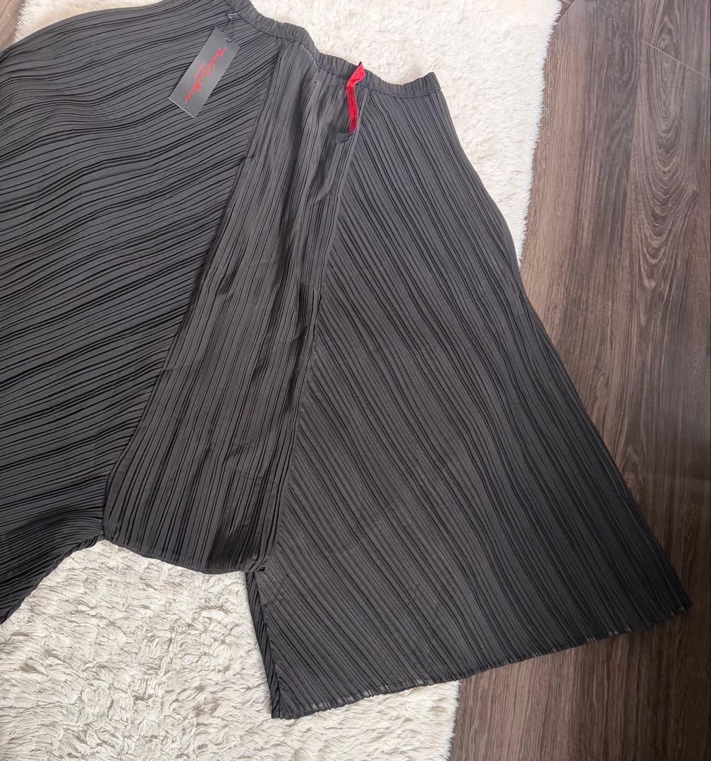 NOKO OHNNOノコオーノ プリーツ ワイドパンツ ブラック 40