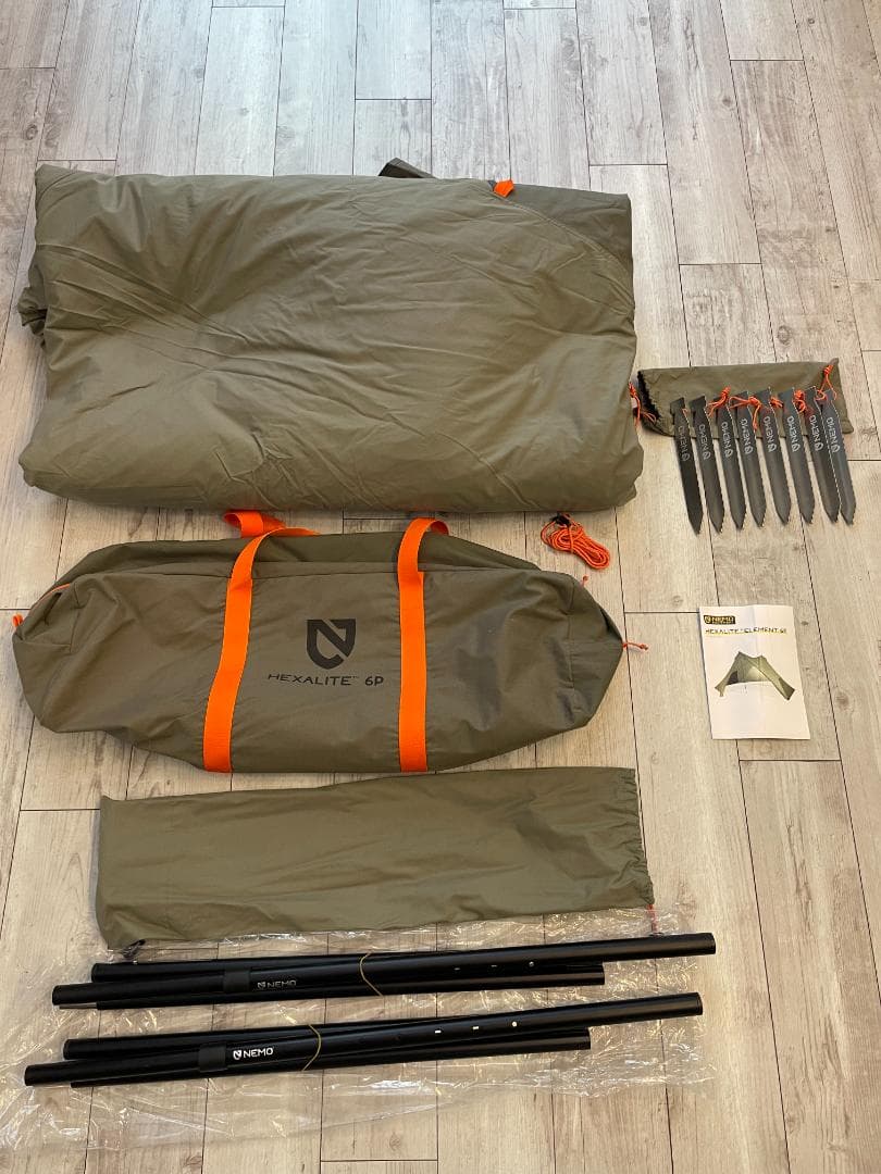 NEMO ニーモ　ヘキサライト エレメント 6p TCテント【美品】