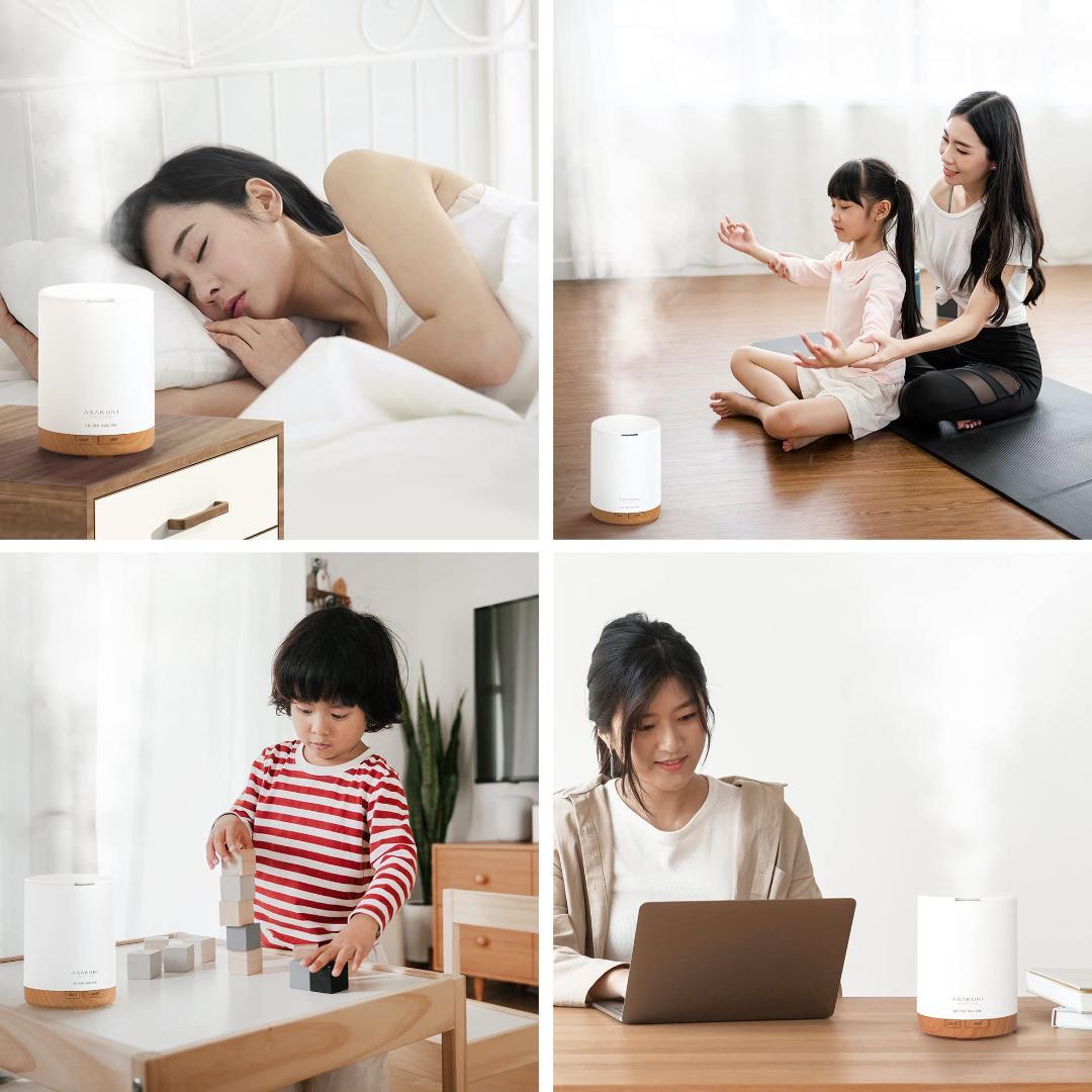 加湿器 小型 超音波式 アロマディフューザー 卓上