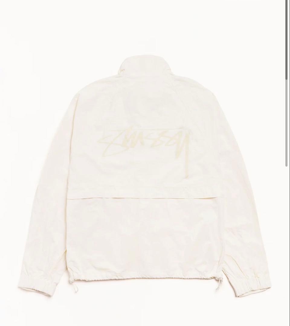 Stussy ホワイト ナイロンジャケット S サイズ