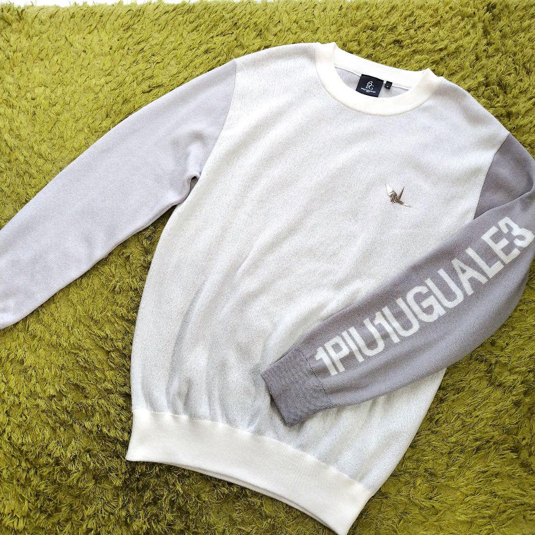 【美品】ウノピゥウノウグァーレトレ ゴルフ ニット 1PIU1UGUALE3