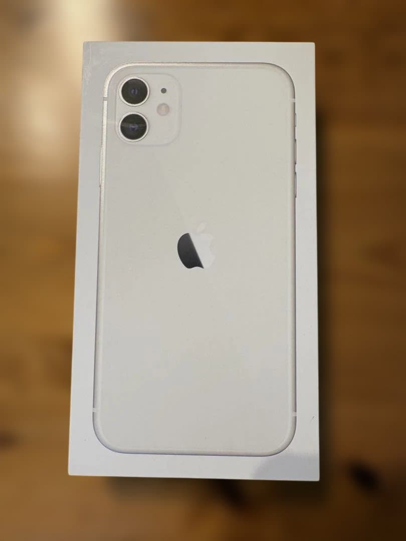 iPhone11 ホワイト　箱、新品充電ケーブル付き