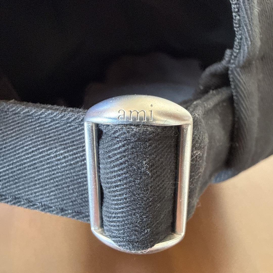 AmiParis アミパリス ベースボールキャップ 帽子 ブラック 男女兼用