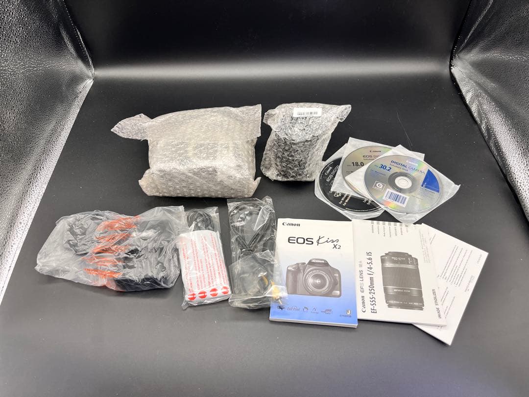 Canon キャノン EOS Kiss X2 ダブルズームキット 一眼レフカメラ