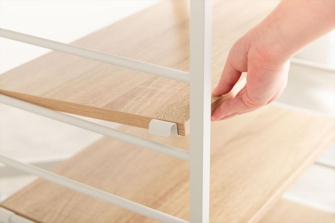 【送料無料】【幅36〜69cm】伸縮式キッチンワゴン バタフライ式 収納 棚