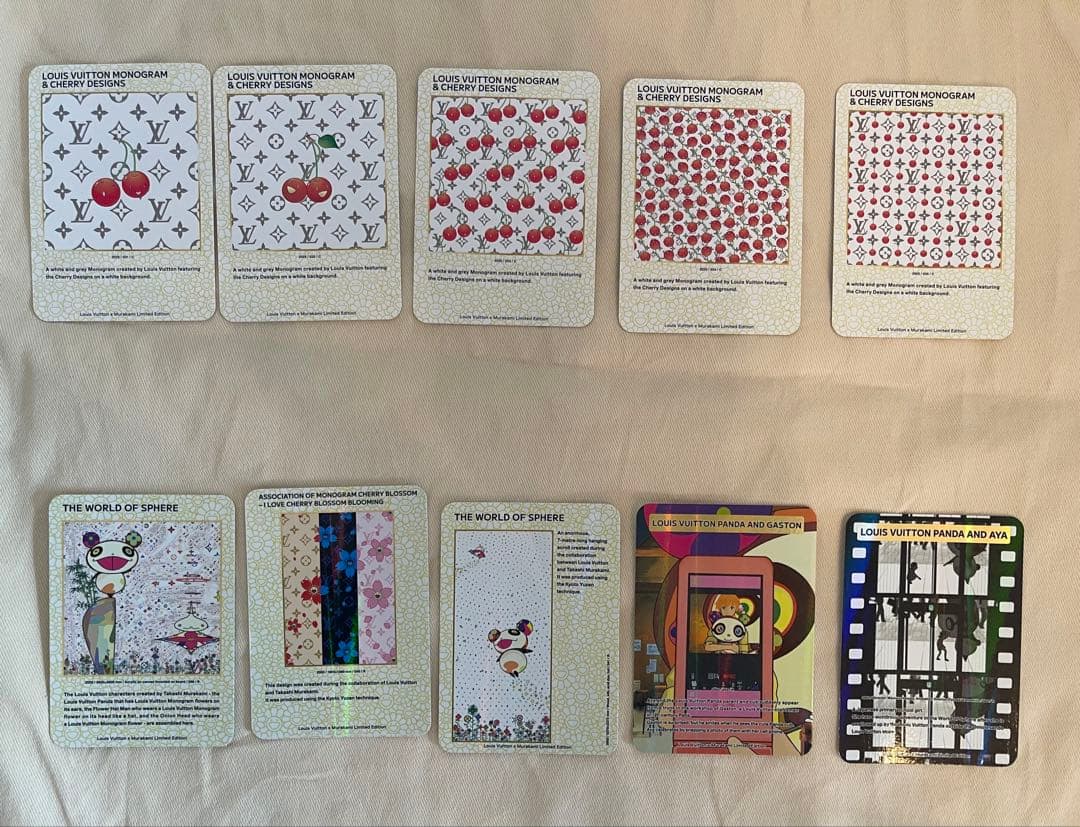 【非売品】ルイ・ヴィトンx村上隆コラボ　トレーディングカードセット　BOX付き