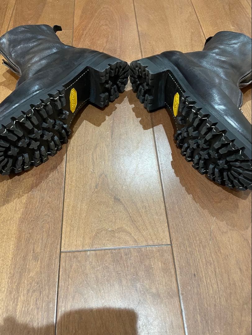 GUIDI PL1 フロントジップ　馬革 サイズ43