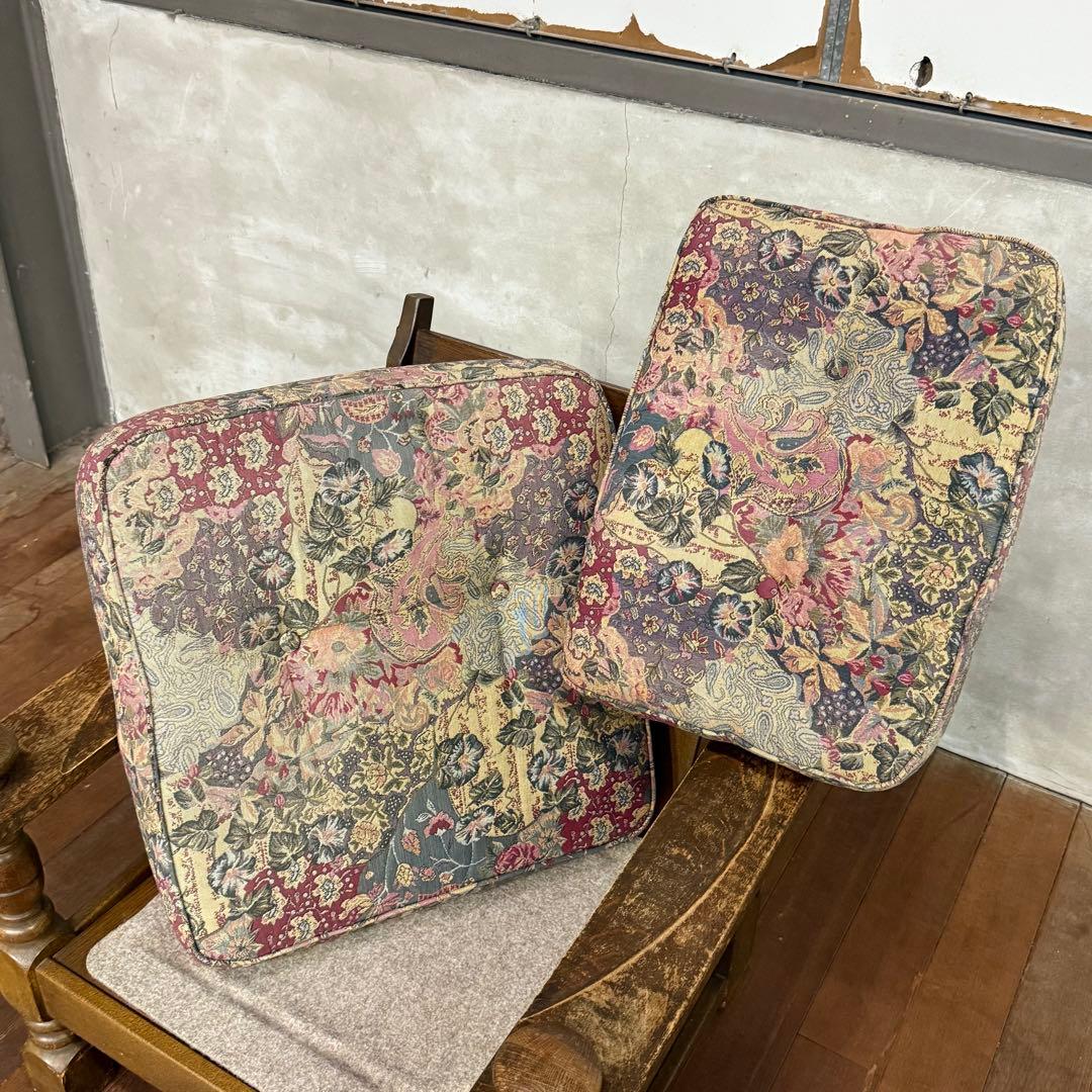 H15K6 オールドカリモク コロニアル 1人掛けソファ