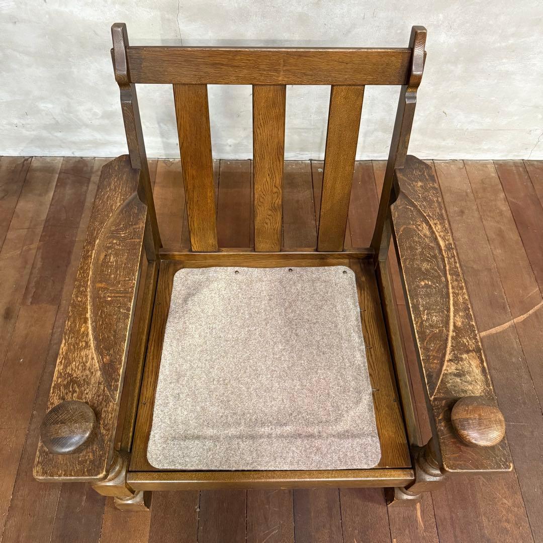 H15K6 オールドカリモク コロニアル 1人掛けソファ