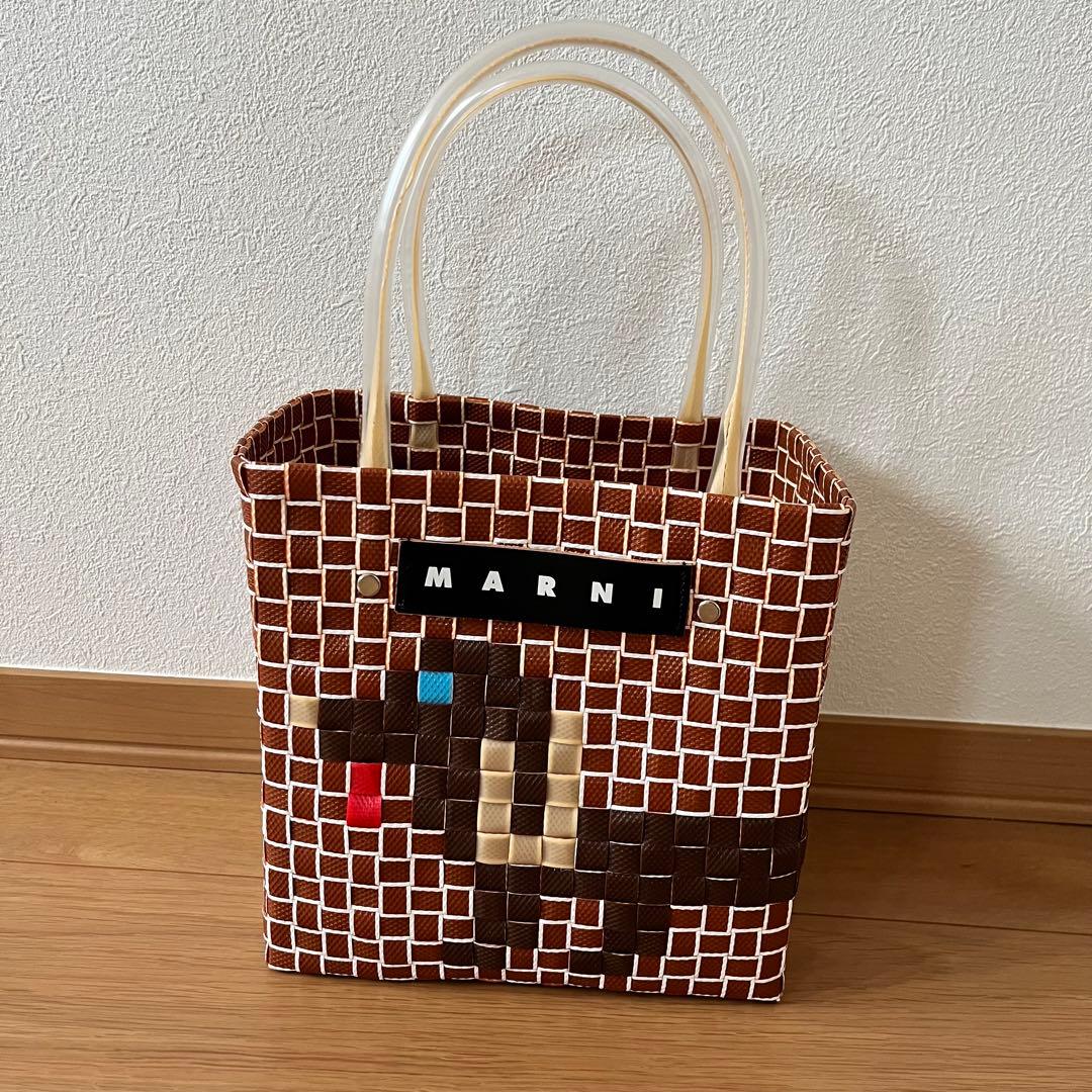 新品未使用 マルニマーケット アニマルバスケット　ブラウンドッグ
