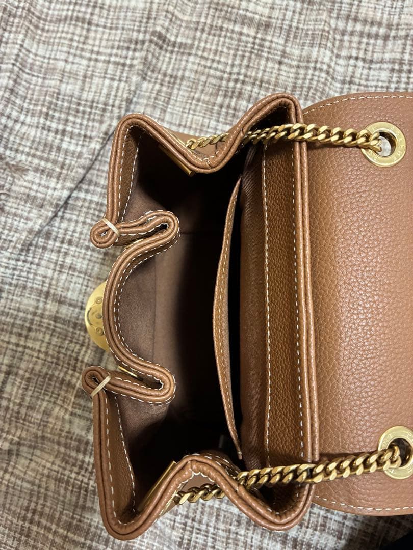 POLÈNE ショルダーバッグ ブラウン/ベージュ