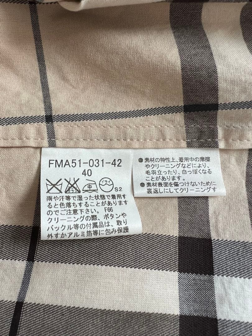 ミ*ン様 BURBERRY ノースリーブチェックワンピース 40