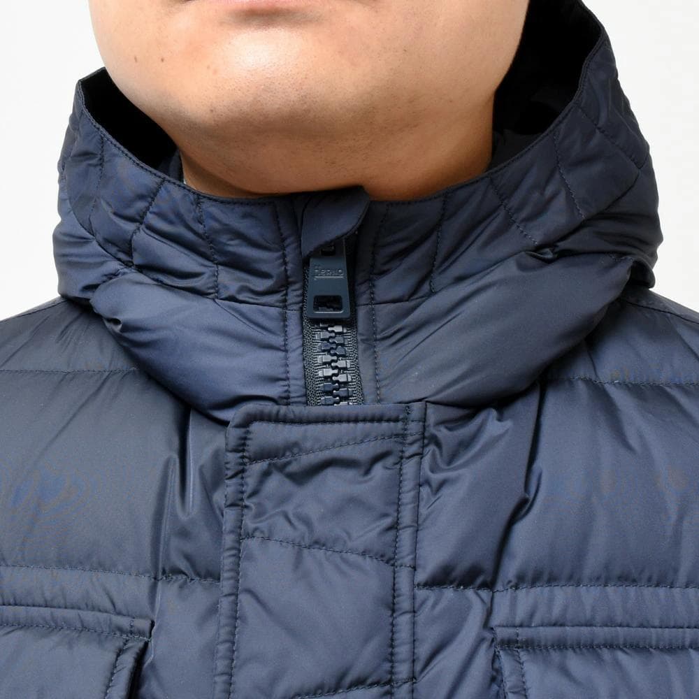 HERNO ポーラテック ウォーターレペレントナイロン ダウンフーディーコート