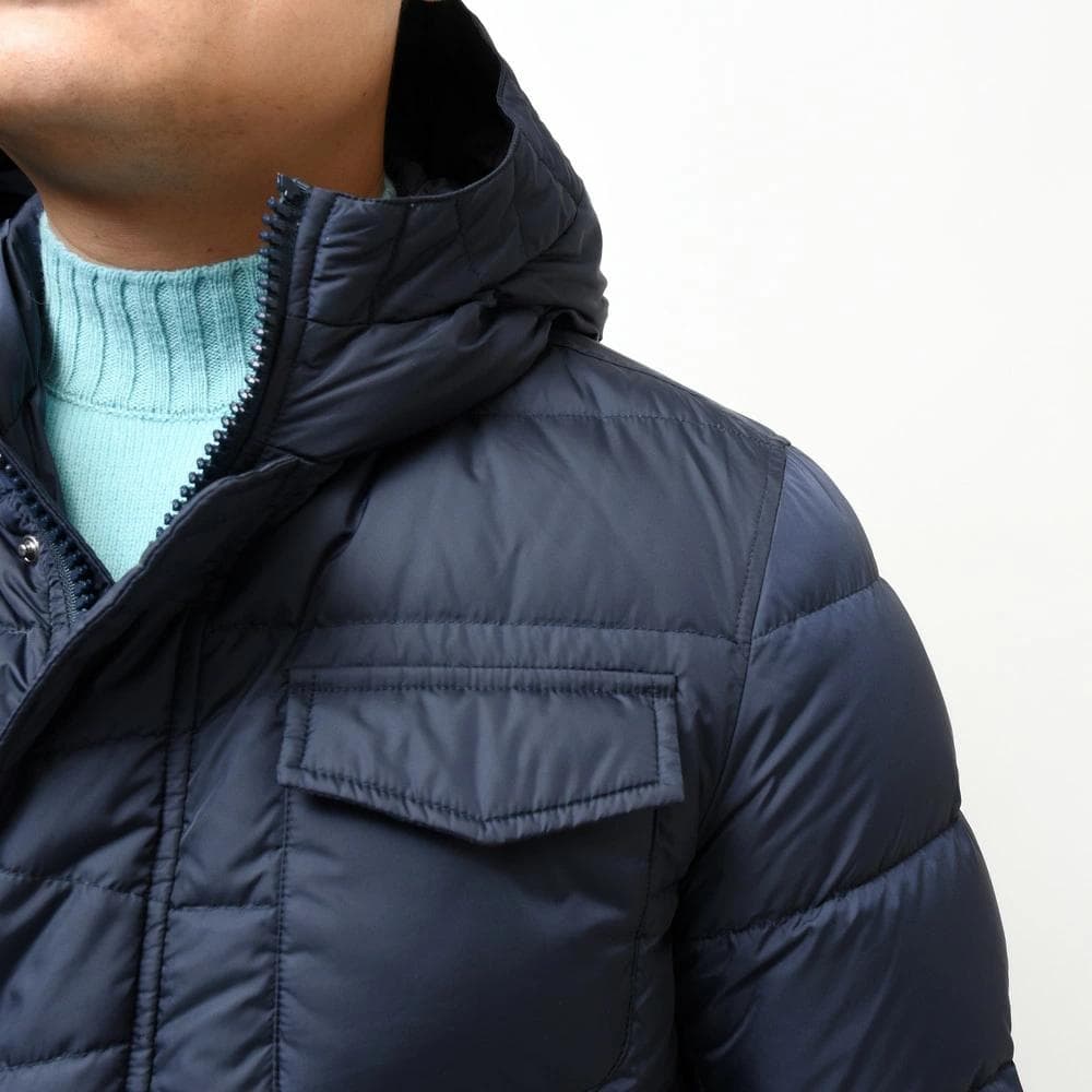 HERNO ポーラテック ウォーターレペレントナイロン ダウンフーディーコート