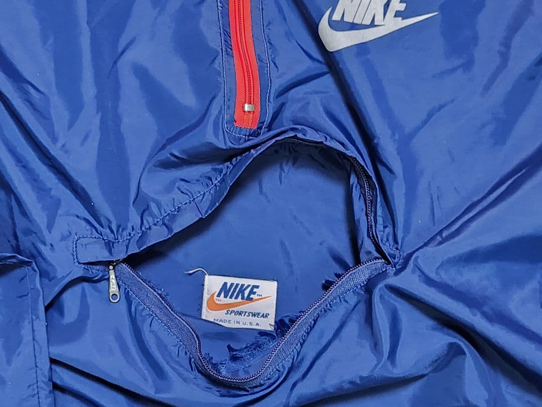 70s USA製 NIKEナイキ オレンジタグ アノラック ナイロンジャケットM
