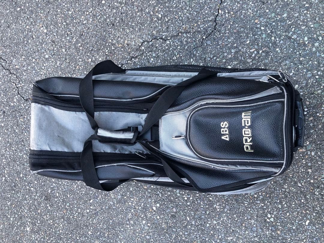 ABS PRO-AM ボウリング用バッグ 3個入れ　キャスター付き