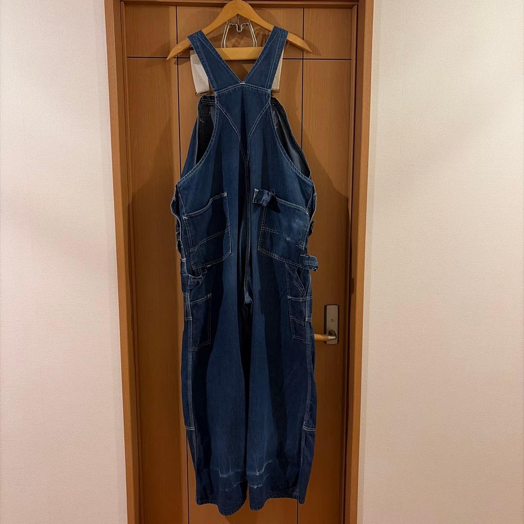 60s カーハート デニム オーバーオール エプロン付 ビンテージ ダブルニー