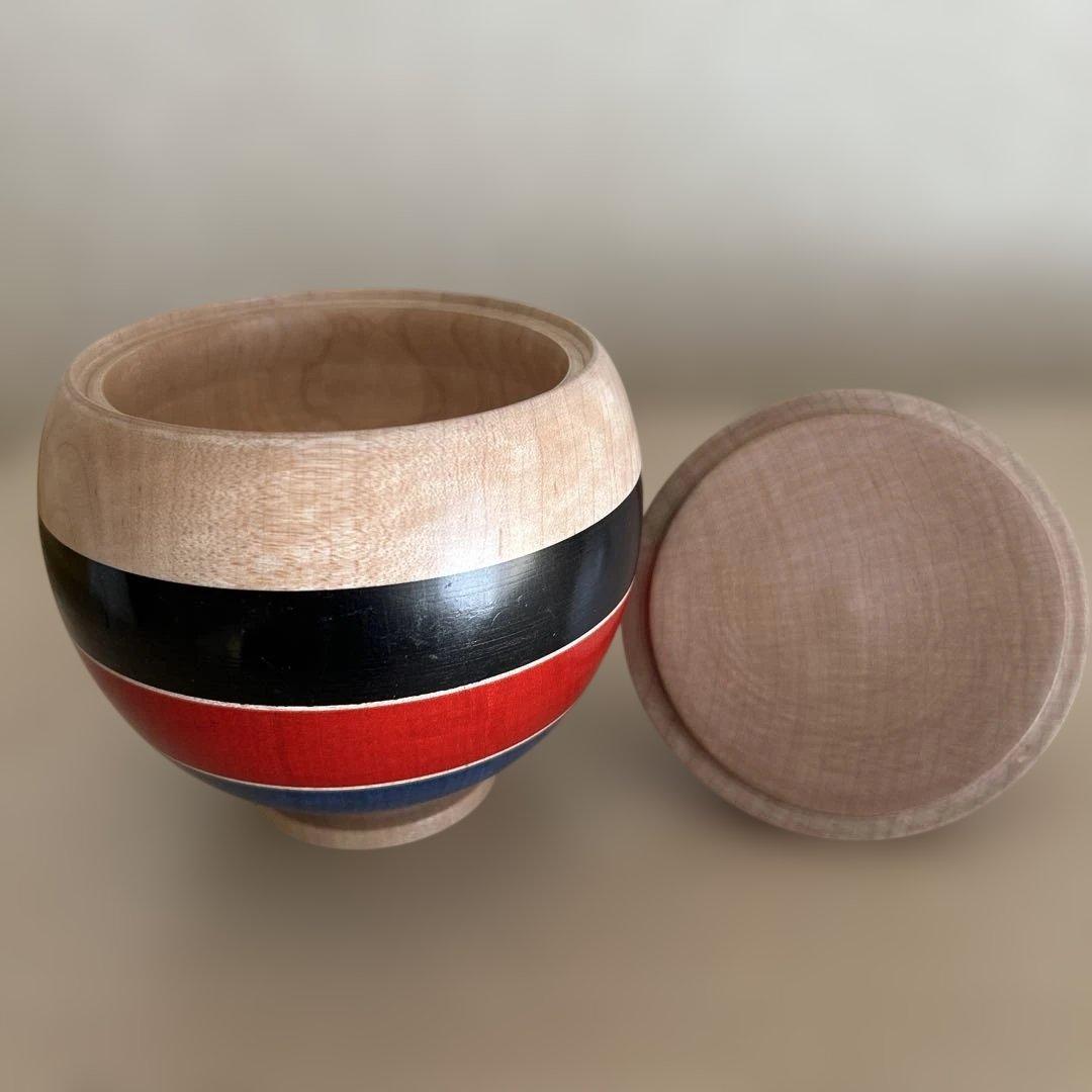 三春文雄工人 こけし 【蓋付き子持ちえじこ】