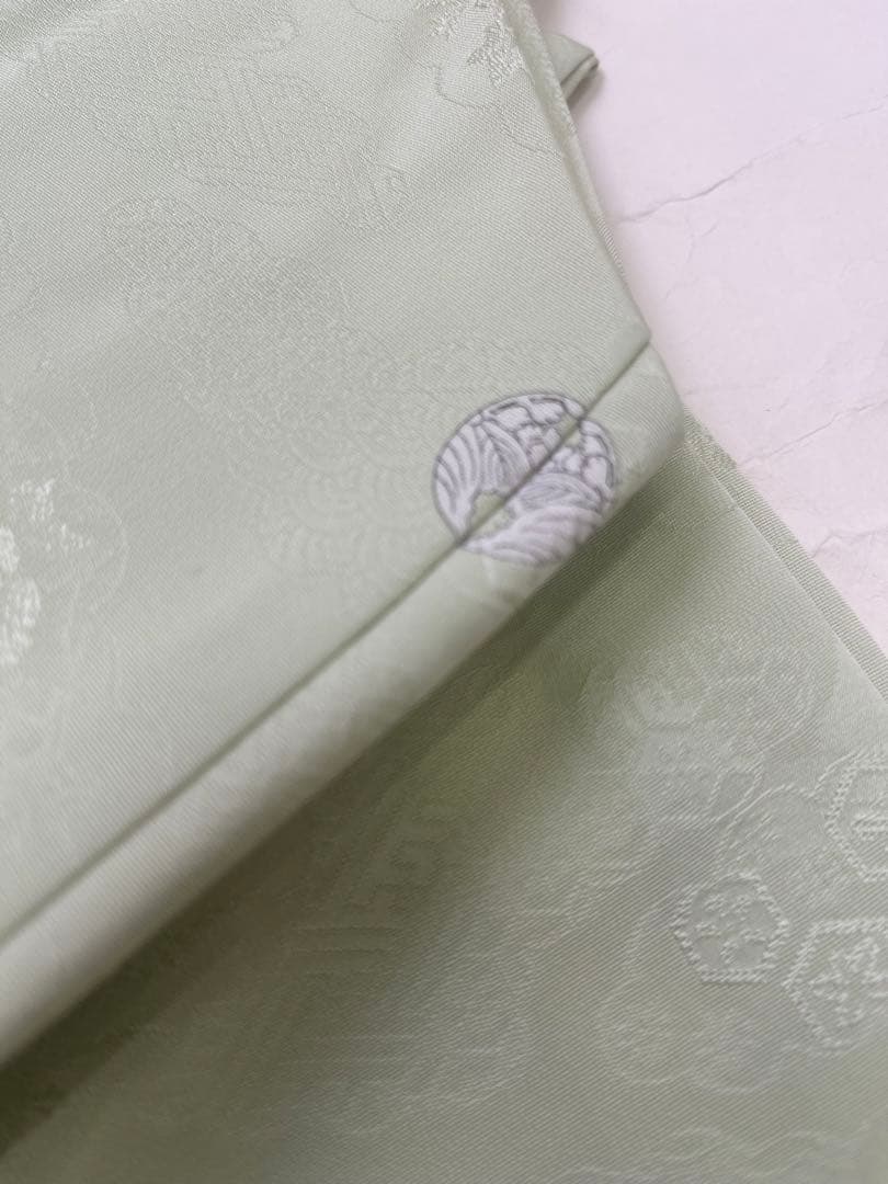 s*k様 川島織物　花柄 袋帯 グリーンのぼかし