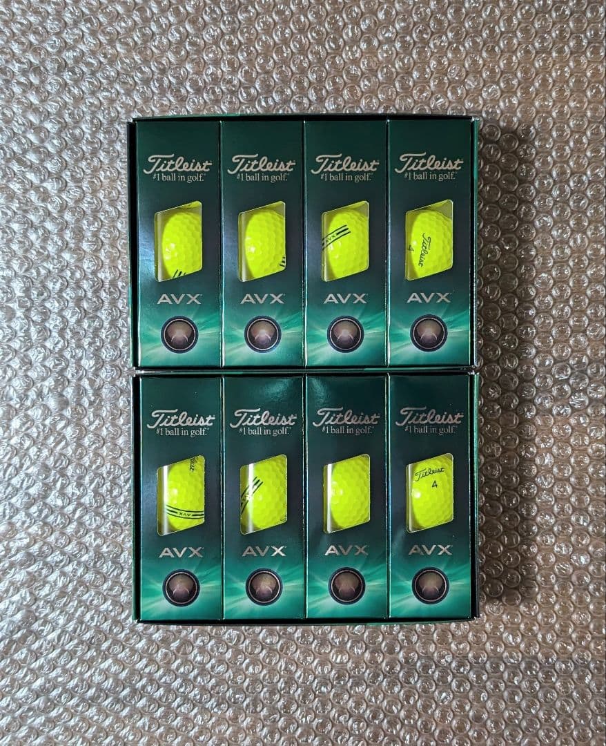 新品 タイトリスト AVX イエロー 2024年モデル 2ダース