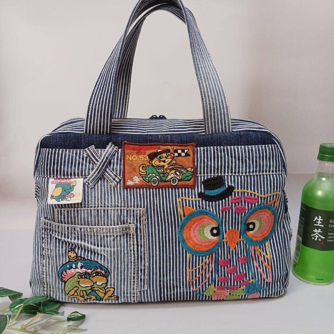 SA　①半月型ショルダーバッグ②ボストンバッグ　ハンドメイド