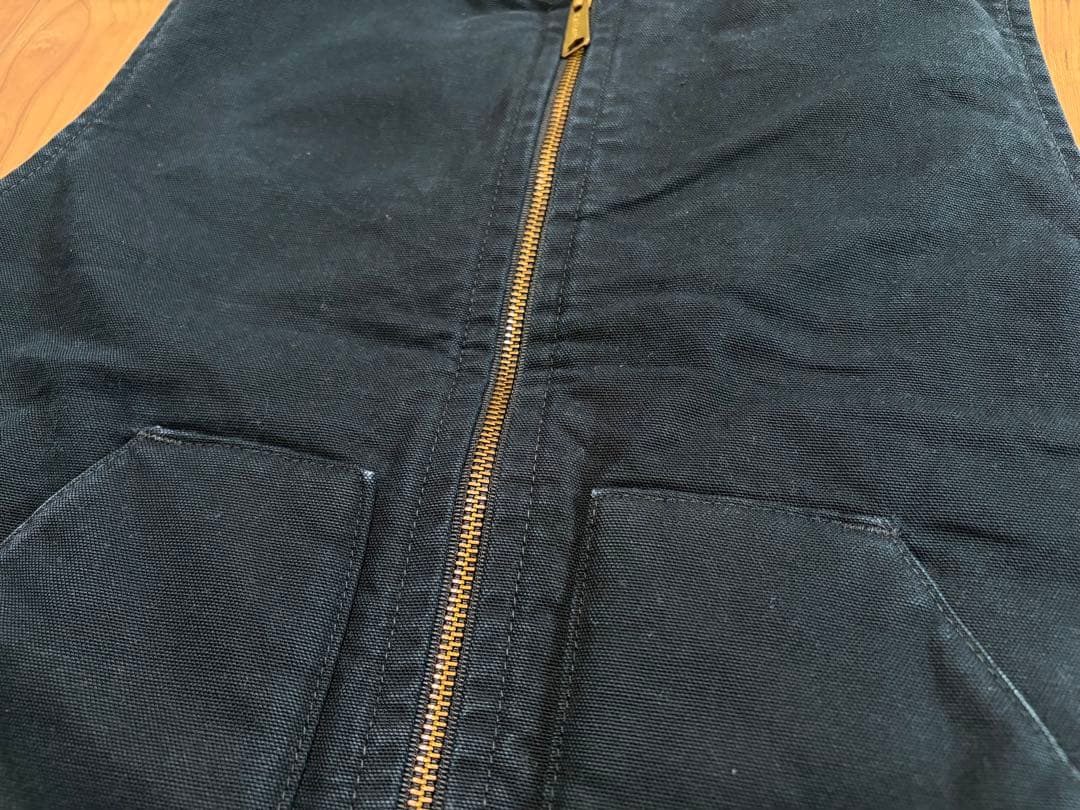 00s Carhartt Duck Vest S Black カーハート