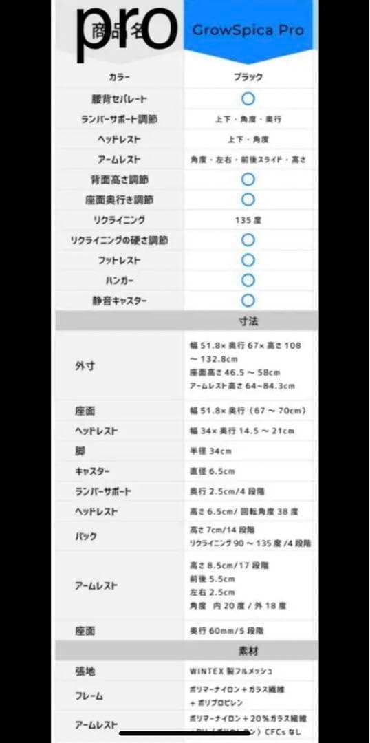 m*o様 人間工学に基づいて作られた、姿勢を保つ超集中ワークチェアGrowSpi