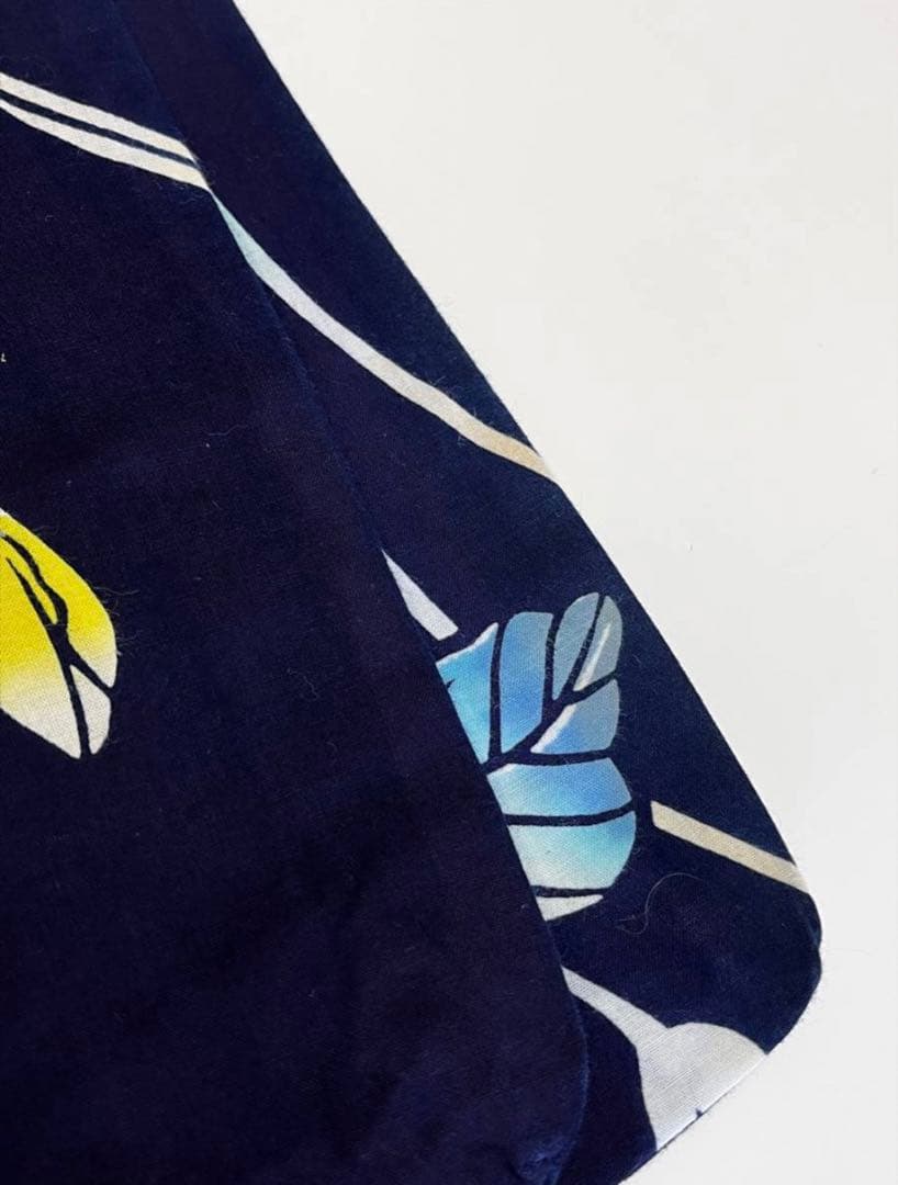 竺仙　浴衣　注染　幅広　ゆったり