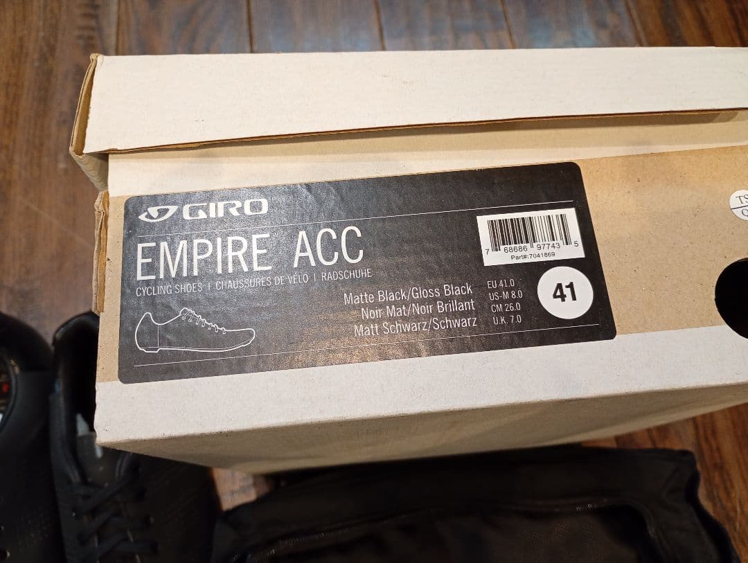 GIRO シューズ ブラック 収納バッグ付き　EMPIRE ACC 41サイズ