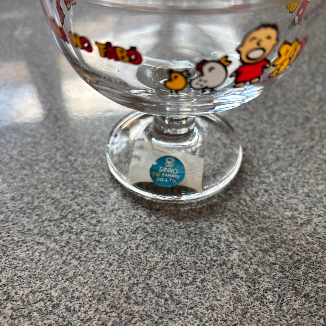 未使用サンリオみんなのたあ坊、けろけろけろっぴ、ランナバウツ.デザートグラス3個