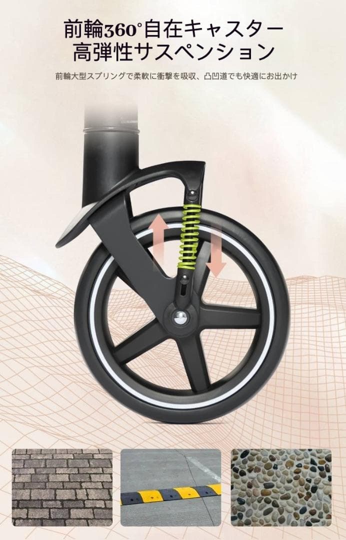 超低底盤シングルハンド折りたたみペットカート