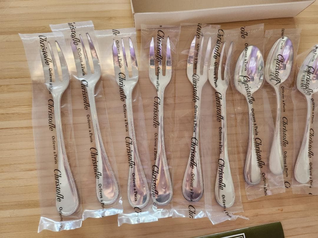 未使用 クリストフル シルバープレート スプーン＆フォークセット