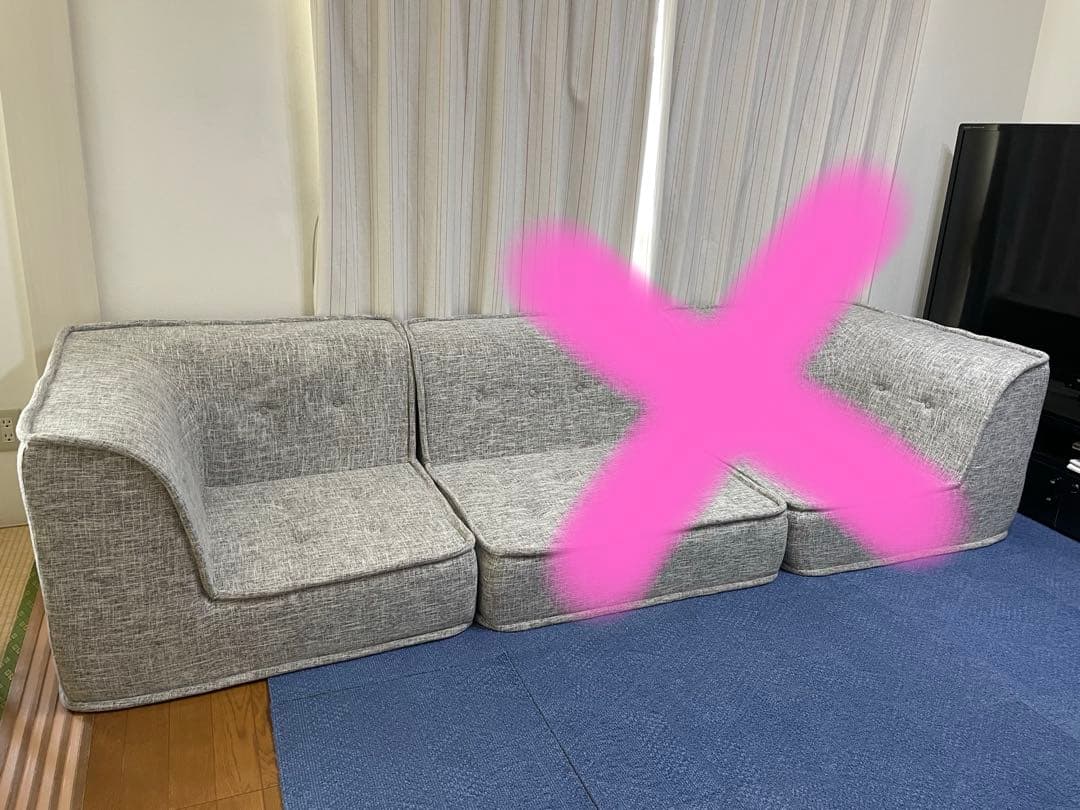 【ヨギボー】モジュ コーナー ホワイトバーチ1個