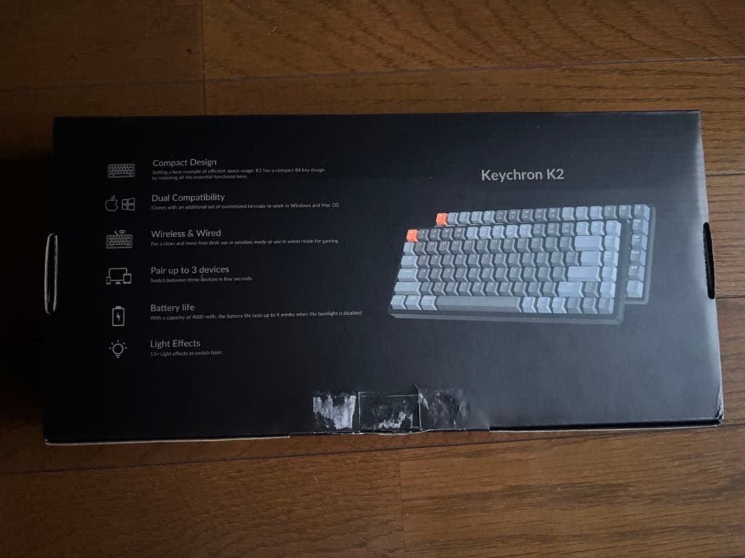 Keychron K2 赤軸ホットスワップ　 パームレストセット