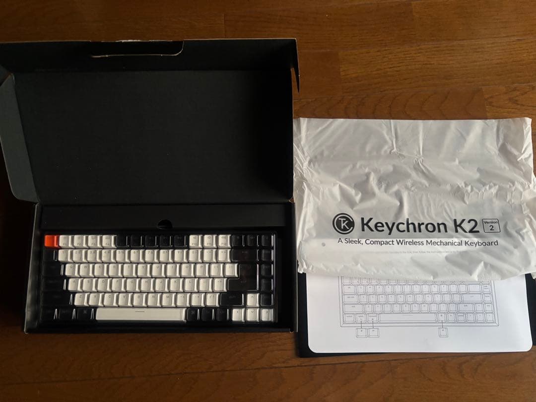 Keychron K2 赤軸ホットスワップ　 パームレストセット