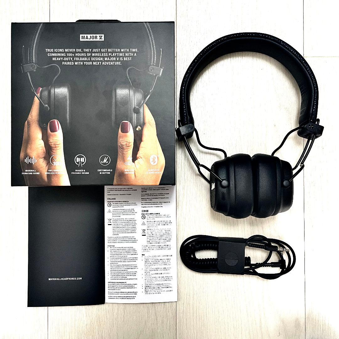 ヘッドホン MARSHALL MAJOR V Black