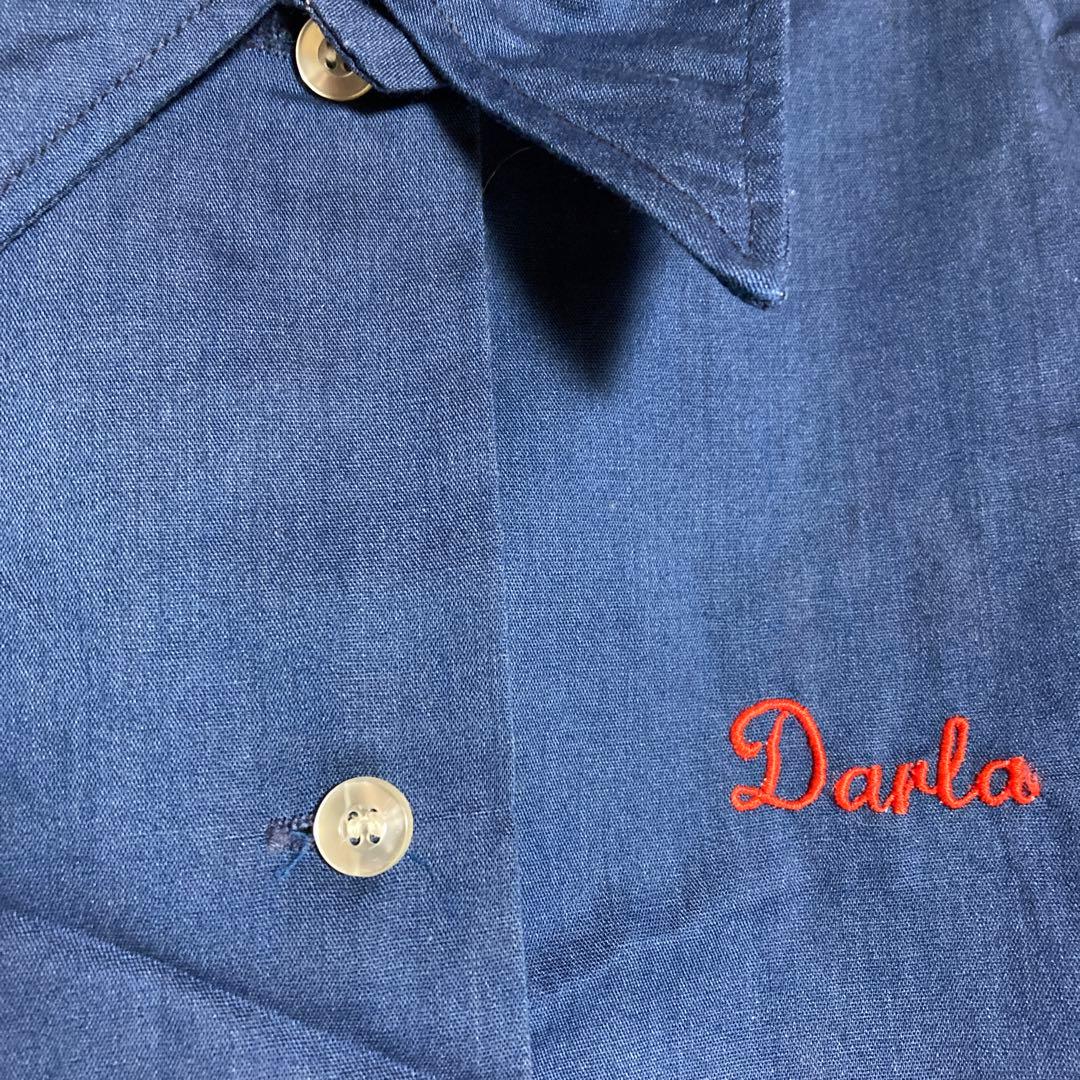 レディース USA製 HILTON ヒルトン ボーリングシャツ 34 アメカジ