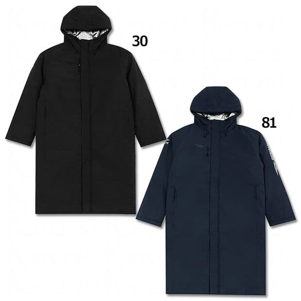 PENALTY ネイビー フード付きロングベンチコート