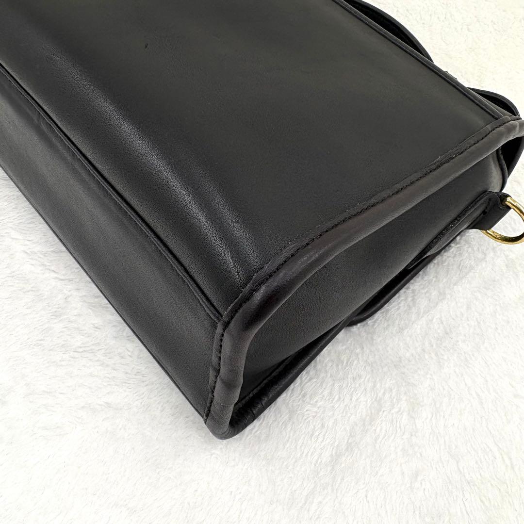 COACH　オールドコーチ　ターンロック　ショルダーバッグ　２way　ブラック