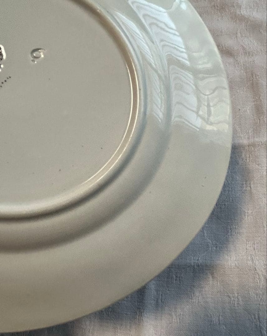 美品　クレイユモントロー　平皿　レリーフ　フランスアンティーク　②