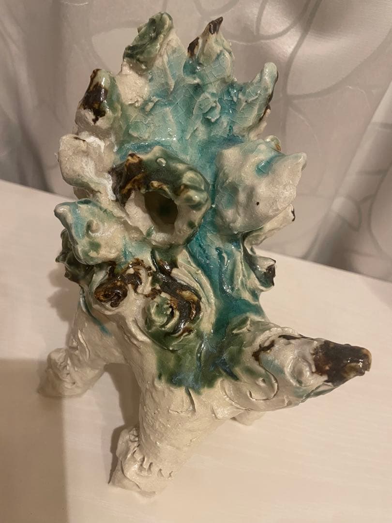 【一点物】沖縄　シーサー　置物　焼物　やちむん