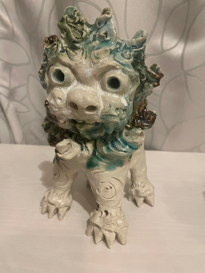 【一点物】沖縄　シーサー　置物　焼物　やちむん